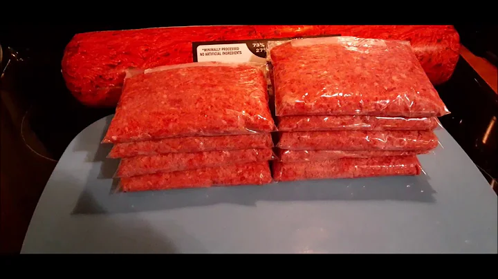 Safely and Efficiently Freezing Bulk Hamburger Meat Packages (Chopped Beef)