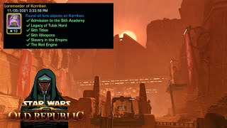 Loremaster of Korriban - SWTOR Guide