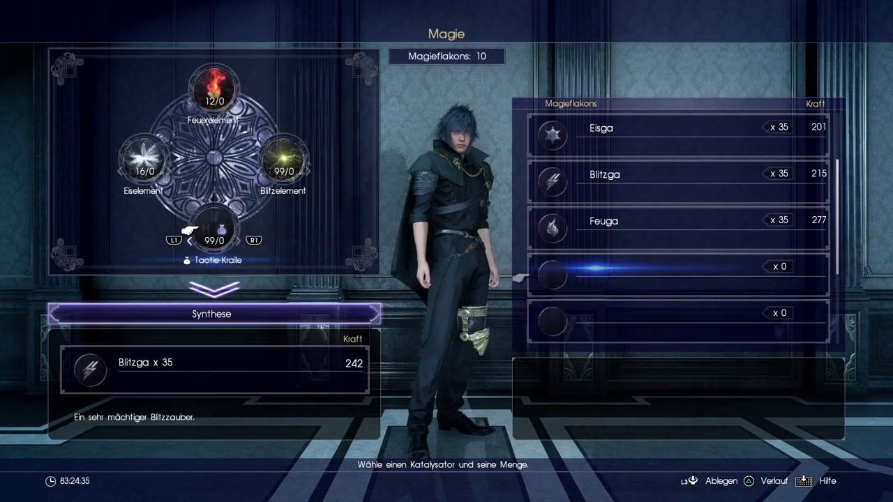 💯 FF15/FFXV Tips Crafting Guide Magic and Elemancy