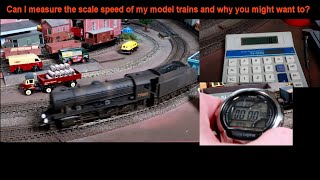 How to measure the scale speed of OO scale model trains