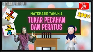 Matematik Tahun 4 : Tukar Pecahan Kepada Peratus