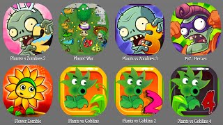 Plants vsZombies 2, Plant's War,Plants vs Zombies 3,PvZ : Heroes,Flower vs Zombies,Plants vs Goblins screenshot 4