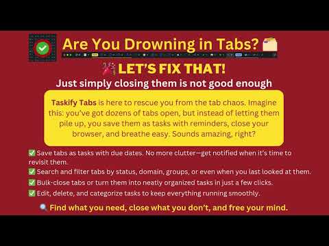 Taskify Tabs video preview 2
