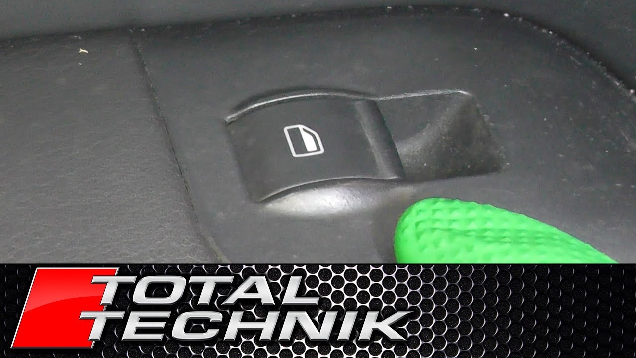 How to Remove Electric Window Switch (Single) - Audi A4 S4 RS4 - B6 B7 - 2001-2008 - TOTAL TECHNIK