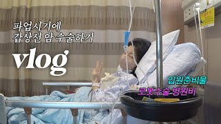 갑상선암으로 입원부터 수술까지, 병원에서의 일주일 vlog (밍고와 재회 반응??)