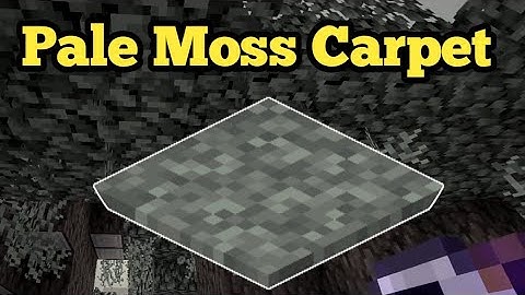 How to get Pale Moss Carpet in Minecraft Java 1.21