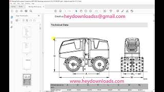Bomag BMP 8500 Multi purpose compactor Operating Instruction Manual 00805981