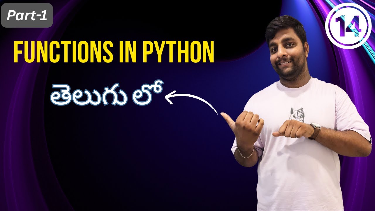 Python lo Functions Ela Create cheyyali? | Detailed Telugu Tutorial ...