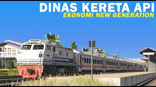 DINAS KERETA API EKONOMI NEW GENERATION | TRAINZ SIMULATOR INDONESIA