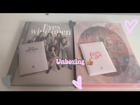 unbox twice albums ( eyes wide open & taste of love)