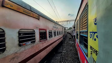Epic Parallel Overtakes & Re-Overtakes with Falaknuma Express & Kolkata EMU Local Train in SER.