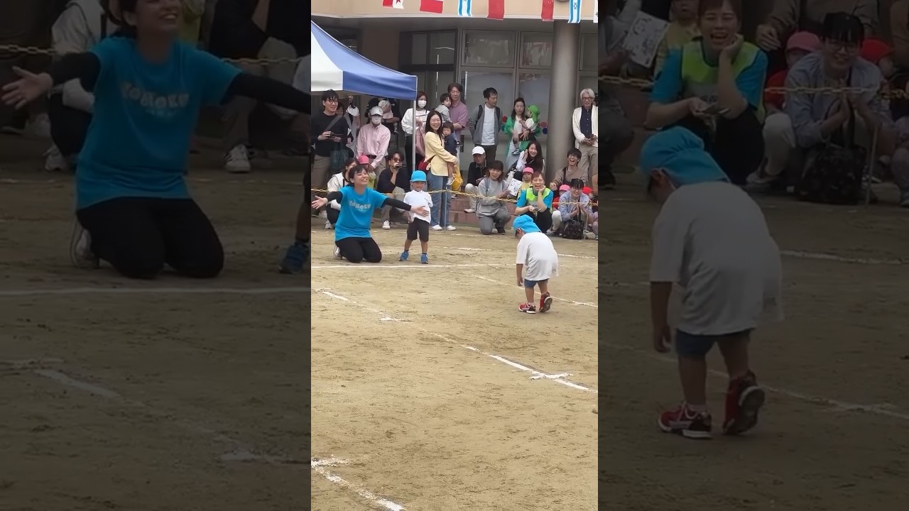 A sick little boy took part in the race||#shorts