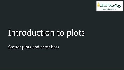 Introduction to plotting: scatter plots and error bars