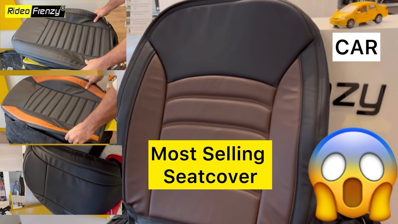 Buy RideoFrenzy Buket Black and Mehroon Nappa Leather Car Seat Covers