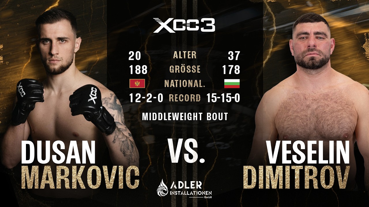 Dusan Markovic vs Veselin Dimitrov | XCC3 FULL FIGHT