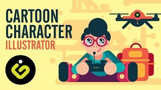 Cartoon Character, Character Design From Flat Shapes