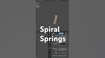 Mastering spiral springs in Blender #blendertips #blendertricks #blendertutorial