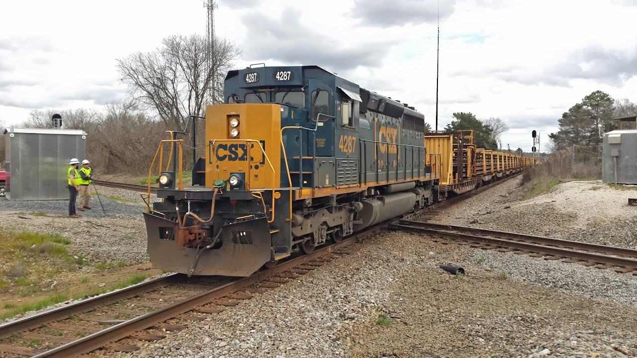 CSX Rail Train F020 With CSX Locomotive 4287 At Chester SC On The CSX ...