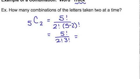 Combinations Examples with Graphing Calculator