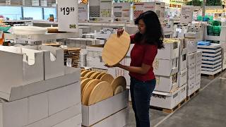 Buy A Wood Round At IKEA For This Genius Living Room Idea!