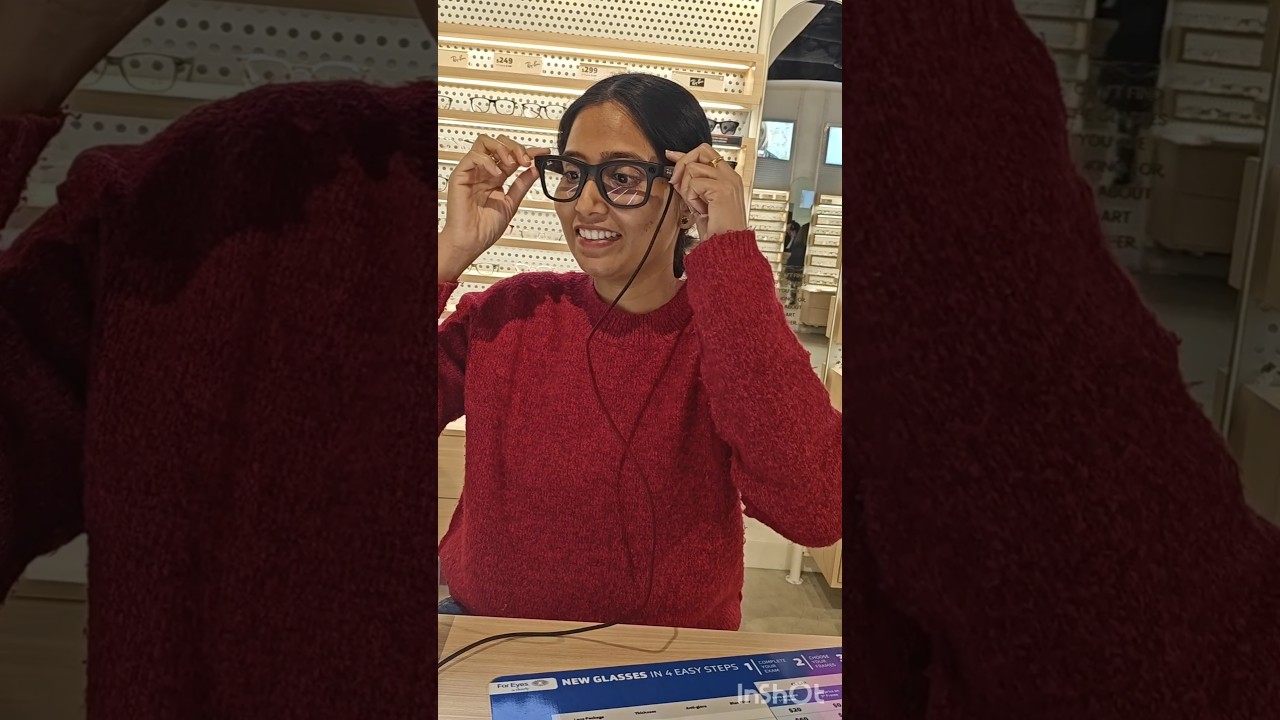 Rayban Meta Smart AI Glasses first time try chesanu|#surprising #minivlog#shortsviral#shorts #rayban