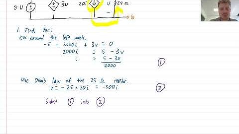 EG1012 Week 7 Video 3 - Thevenin equivalent circuits when there is a dependent source