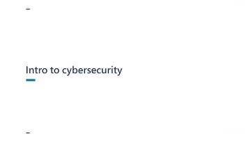 Intro to cybersecurity