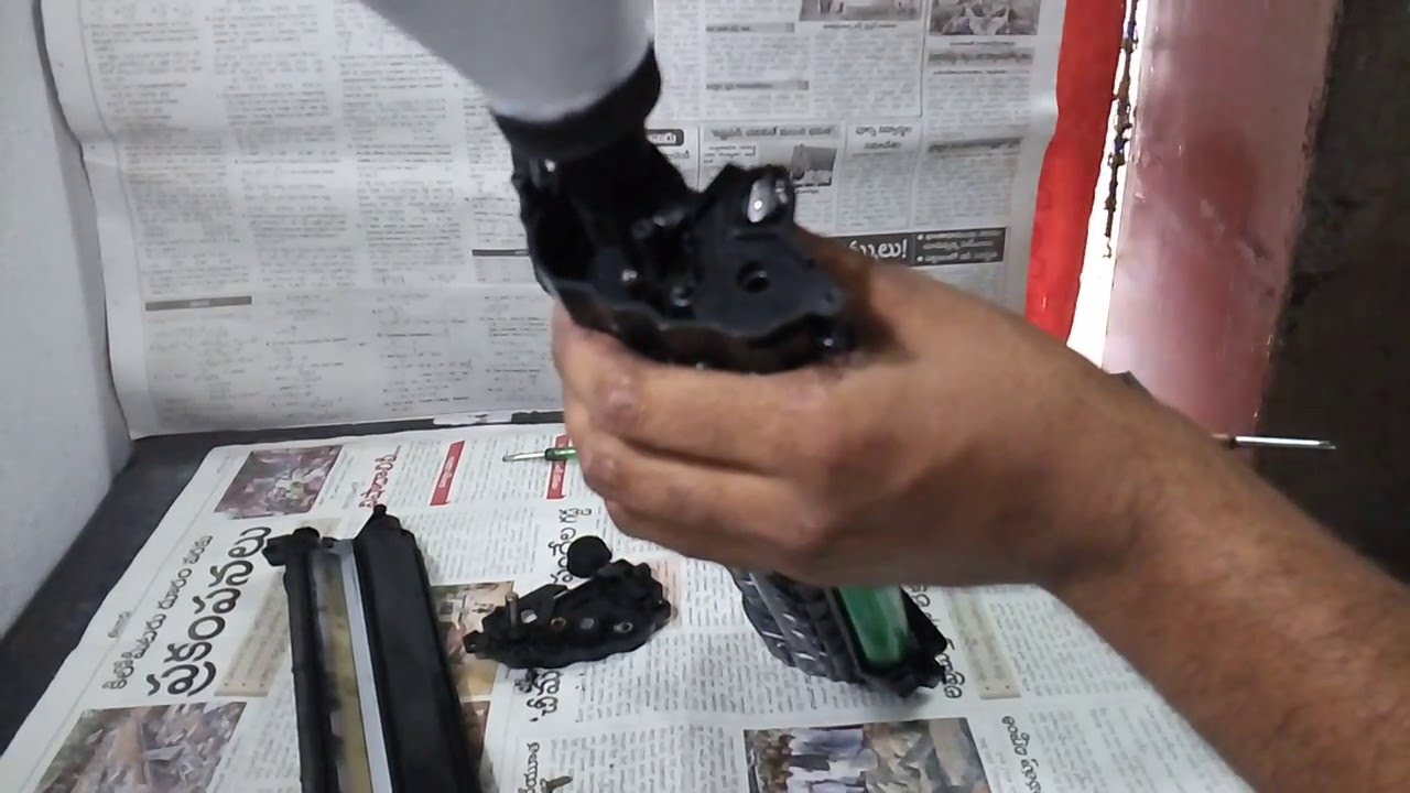 how to refill samsung ML1610 toner cartridge YouTube