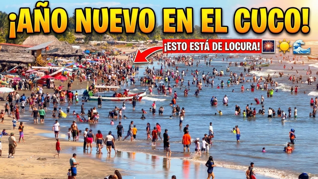 ¡ASÍ SE VIVIÓ EL 1 DE ENERO 2026 EN PLAYA EL CUCO! 🇸🇻🌊 | ¡Comenzando el Año Nuevo!