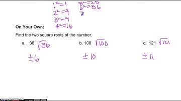 7.1 - Finding Square Roots
