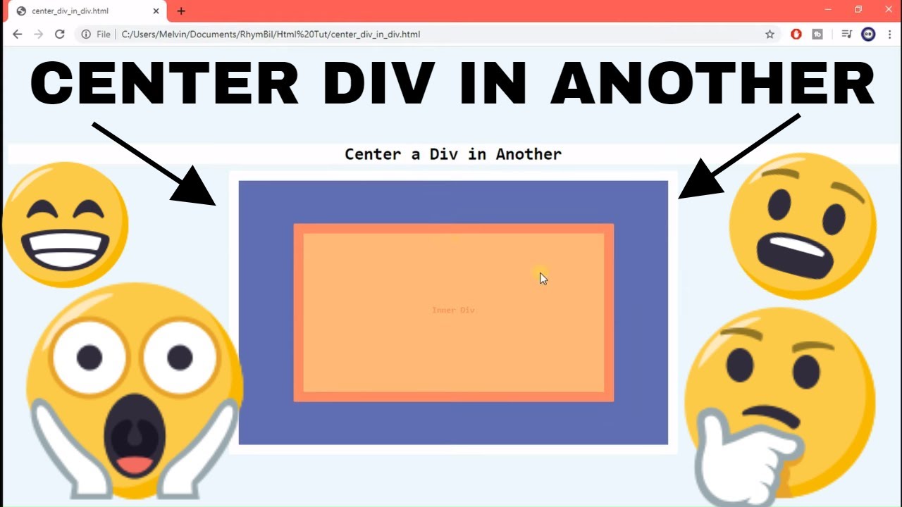 Center a Div PERFECTLY in Another Div with CSS & HTML