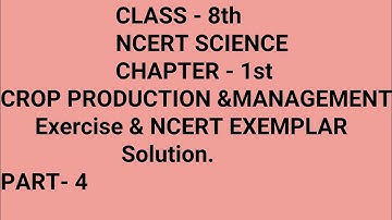 Class 8 science chapter 1 exercise solution ncert exemplar solution