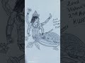 wait for end 😱 day 2/10 kurma avtar drawing sires #shorts # creative sanjana