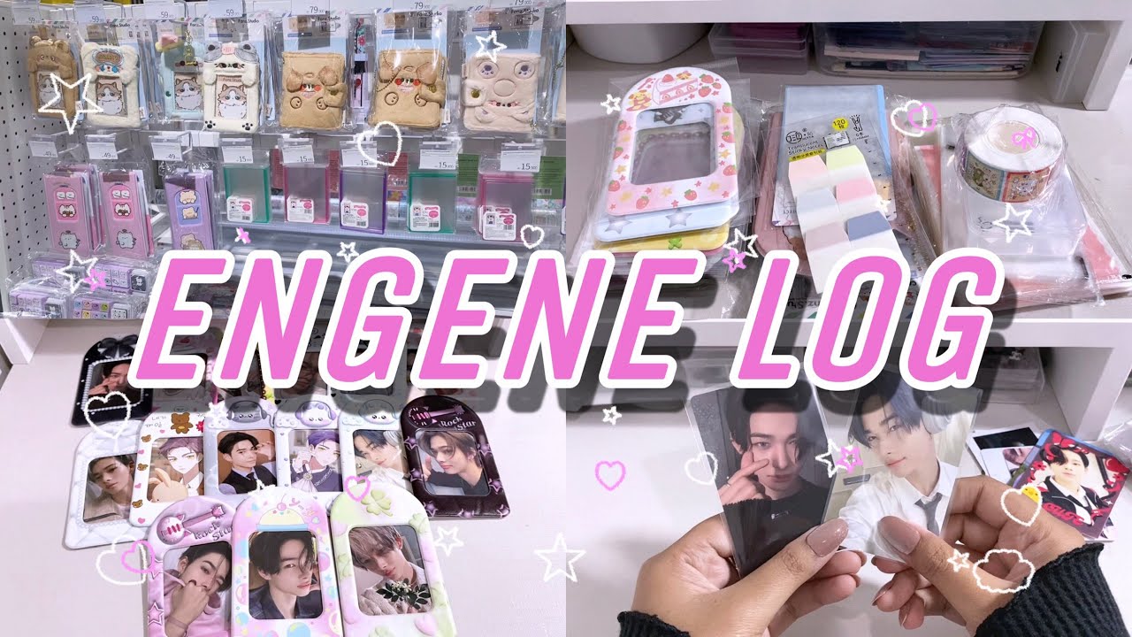 엔진로그 #2 | ENGENE LOG • Photocard holder ducky world • oh some haul • collect book • ni-ki enhypen