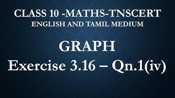 Class 10 - Graph - Exercise 3.16 - 1 (iv)