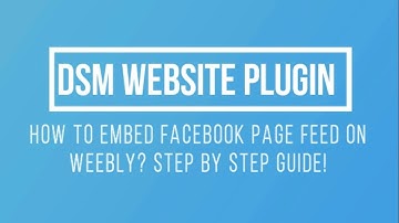 How To Embed Facebook Page Posts on Weebly?