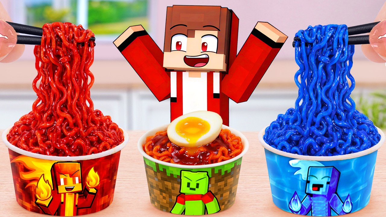 Best Of Korean Street Food 🍜 Miniature Salted Egg Samyang Noodles 🥚 Tina Mini Cooking