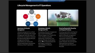 How to Develop a lifecycle management plan | Green IT |