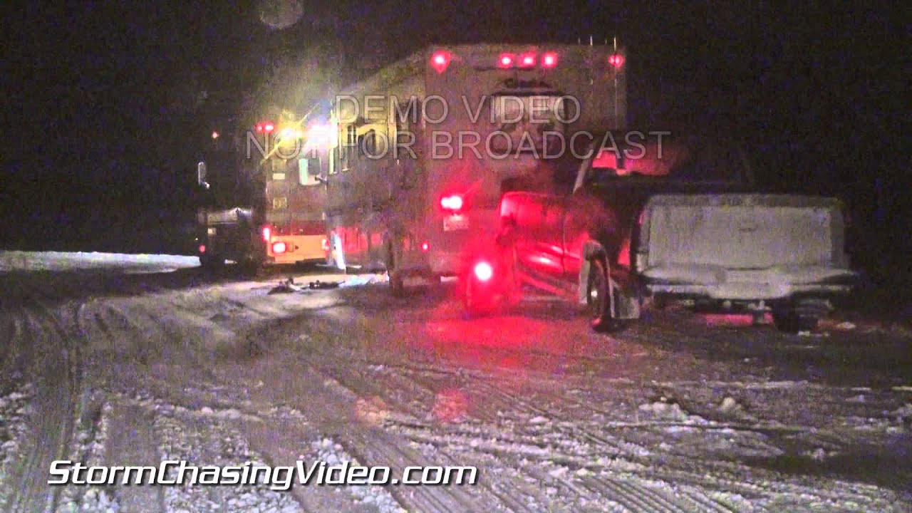 2/4/2014  Ina, IL Interstate 57 Closure Due To Numerous Wrecks