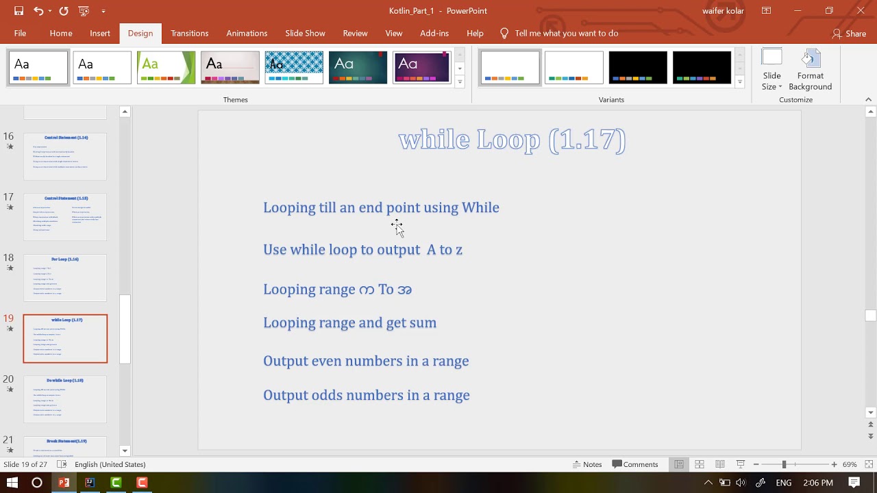 1 17 While Loop - YouTube