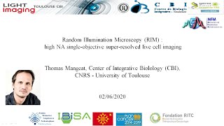 Random Illumination Microscopy (RIM) :  high NA single-objective super-resolved live cell imaging