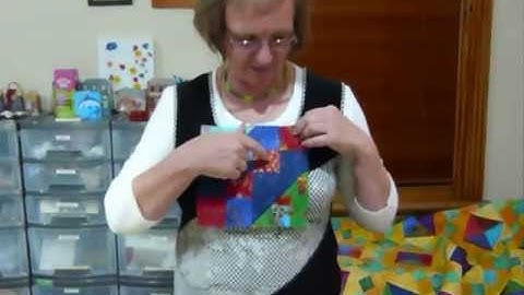 How to make a Jewel Box block using five inch squares - Quilting Tips & Techniques 082