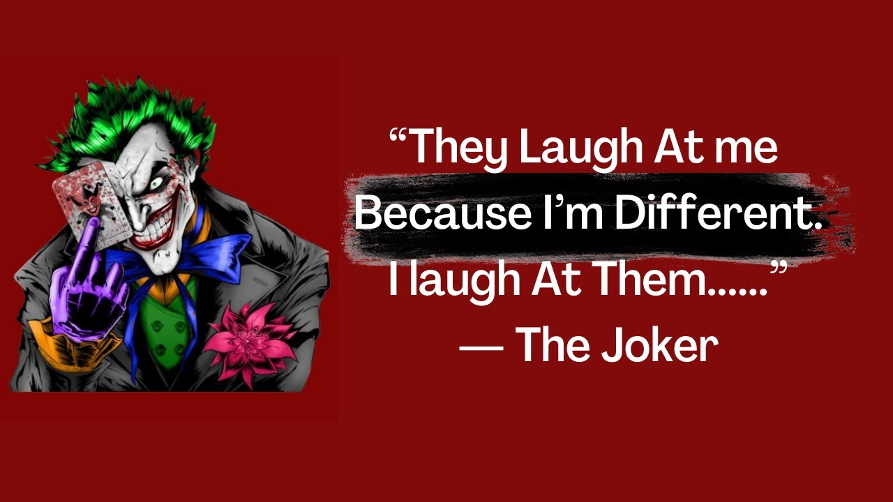 The Joker S Quotes Life Lessons Jokers Quotes Youtube The Joker S Quotes Life Lessons Jokers Quotes Youtube