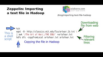 Zeppelin: importing a text file in Hadoop