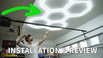 Installing Hexagon Garage Lights in My Garage Review & Thoughts: High-Brightness Lighting Solution
