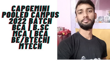 Capgemini Off Campus Drive 2022 BATCH | Process | BE BTECH BCA All Branches Can Apply
