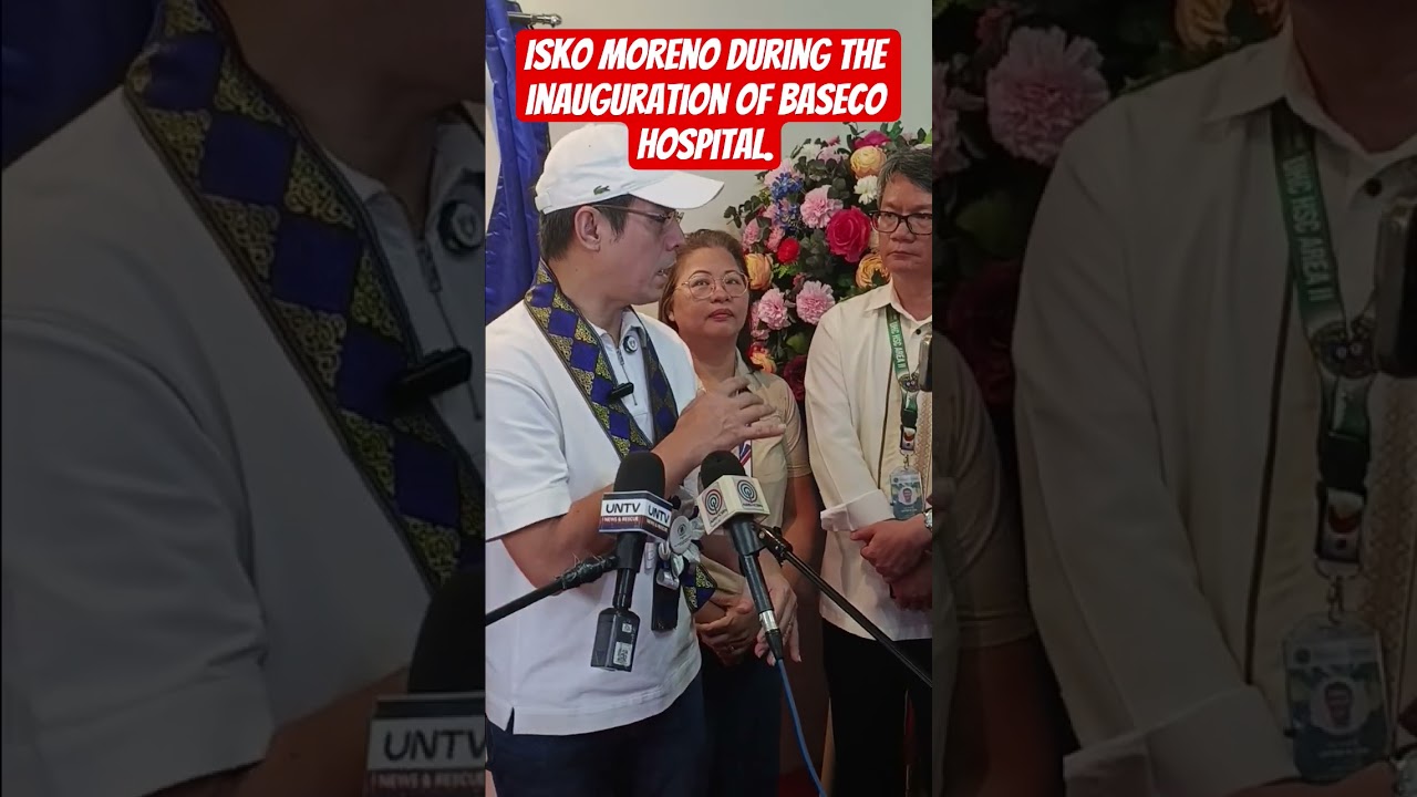Manila Mayor Isko Moreno Domagoso during the inauguration of Pres.  Corazon Aquino General Hospital.
