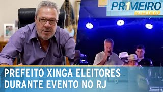 Video prefeito-de-cantagalo-rj-discute-e-xinga-eleitores-em-cima-de-palco-primeiro-impacto-14-05-24