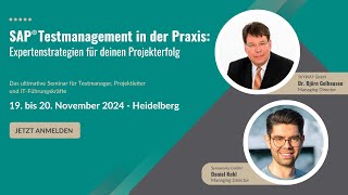 Pragmatisch - Praxisnah - Interaktiv - Werde Jetzt Zum Sap Test Champion In Deinem Unternehmen