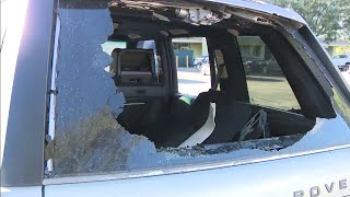 Several cars damaged after man with brick smashes windows and windshields